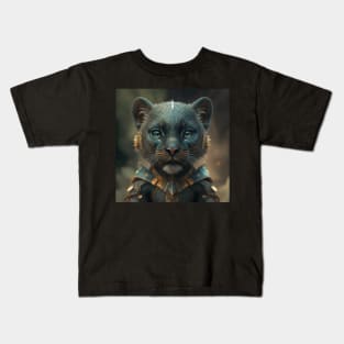 Cute baby black panther Kids T-Shirt